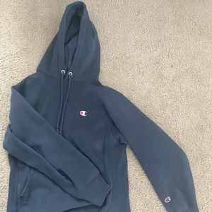 Small Navy Blue Champion Hoodie